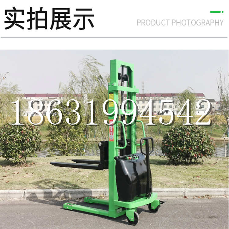 潜江市电动叉车堆高车液压铲车电瓶1吨2吨站驾步行式小型全自动叉车